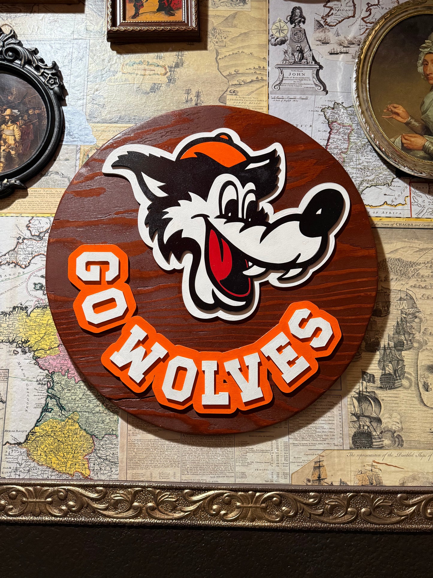 Woody the Woodland Wolf Door Hanger