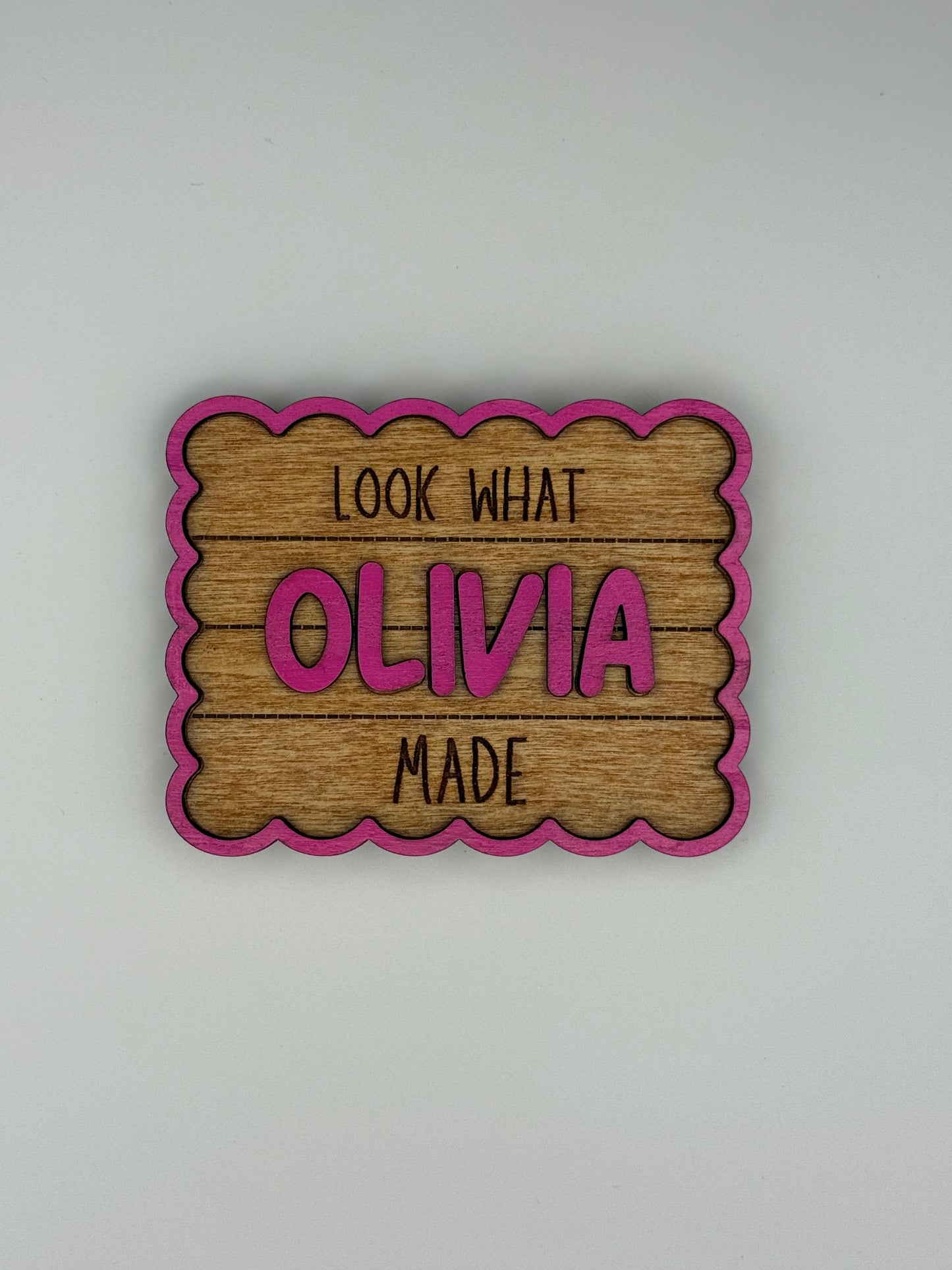 Look What I Made! Personalized Wood Name Magnets