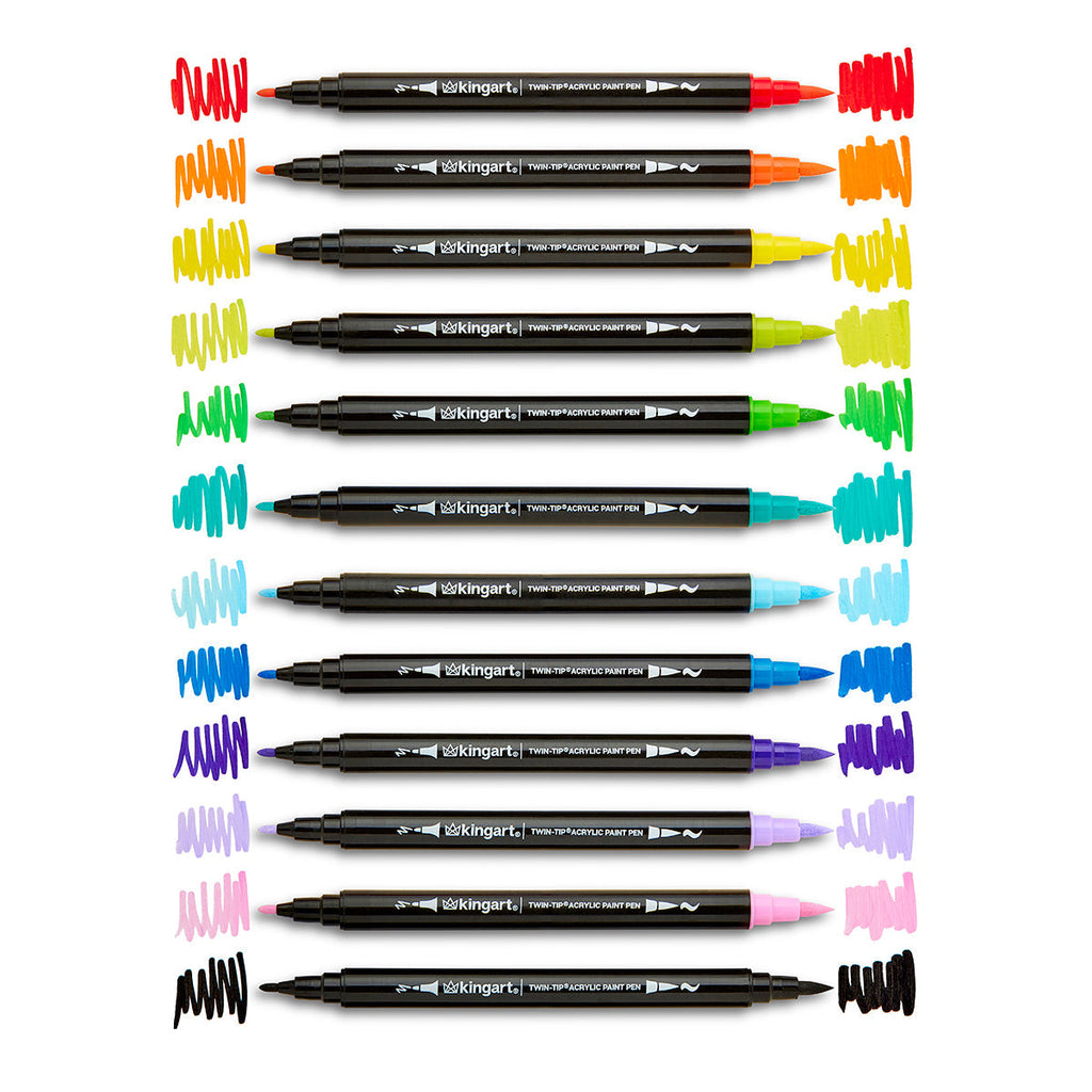 PRO Twin-Tip™ Acrylic Paint Pens – 24 Colors