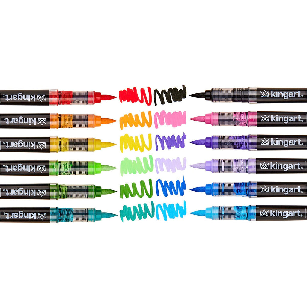 PRO Acrylic Paint Brush Pens - 12 Classic Colors