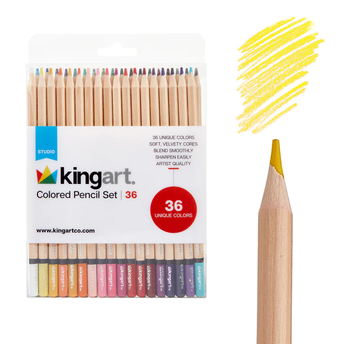 Studio Colored Pencils Set - Soft Core  - 36 Colors