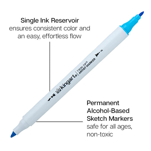 Twin-Tip™ Chisel & Fine Alcohol Markers - 60 Colors