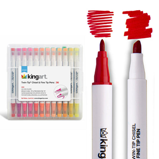 Twin-Tip™ Chisel & Fine Markers 36 Colors