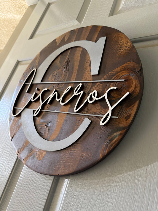 Personalized Monogram Door Hanger