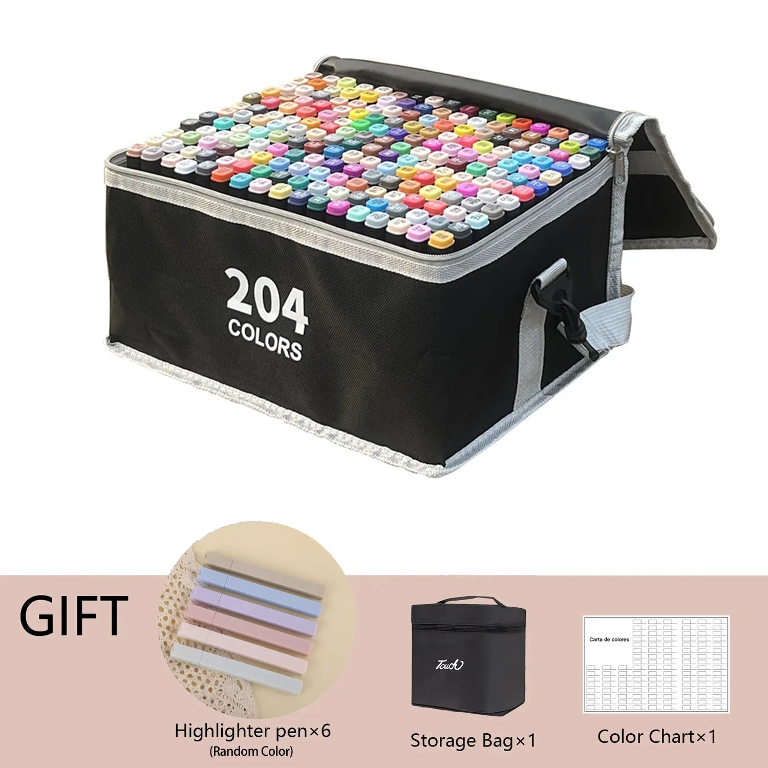 Dual Tip Alcohol Markers — 24/36/48/60/80/120/168/262 Color Sets | Permanent Art Sketch Markers for Illustration & School Supplies