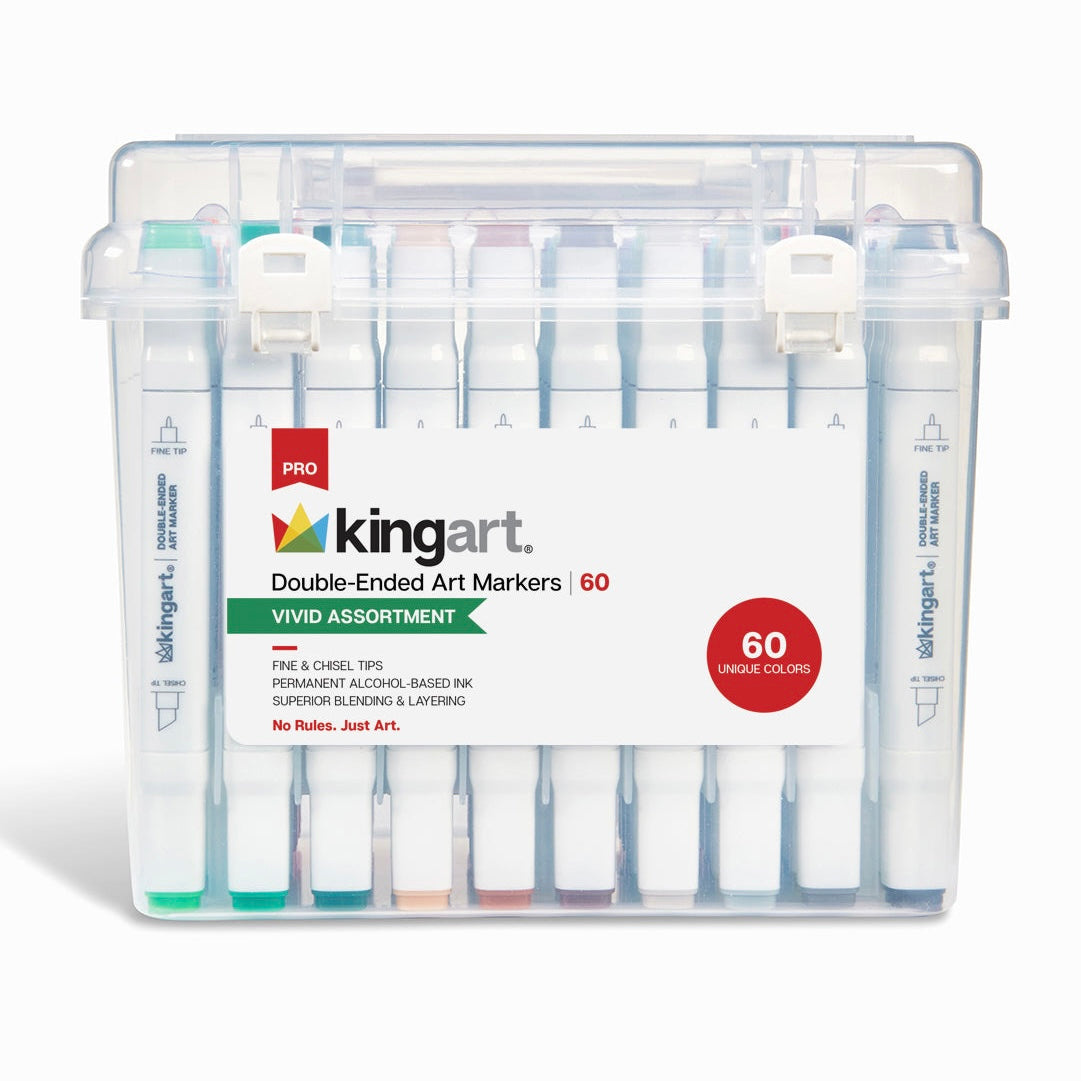 PRO Double-Ended Alcohol Markers - 60 Colors
