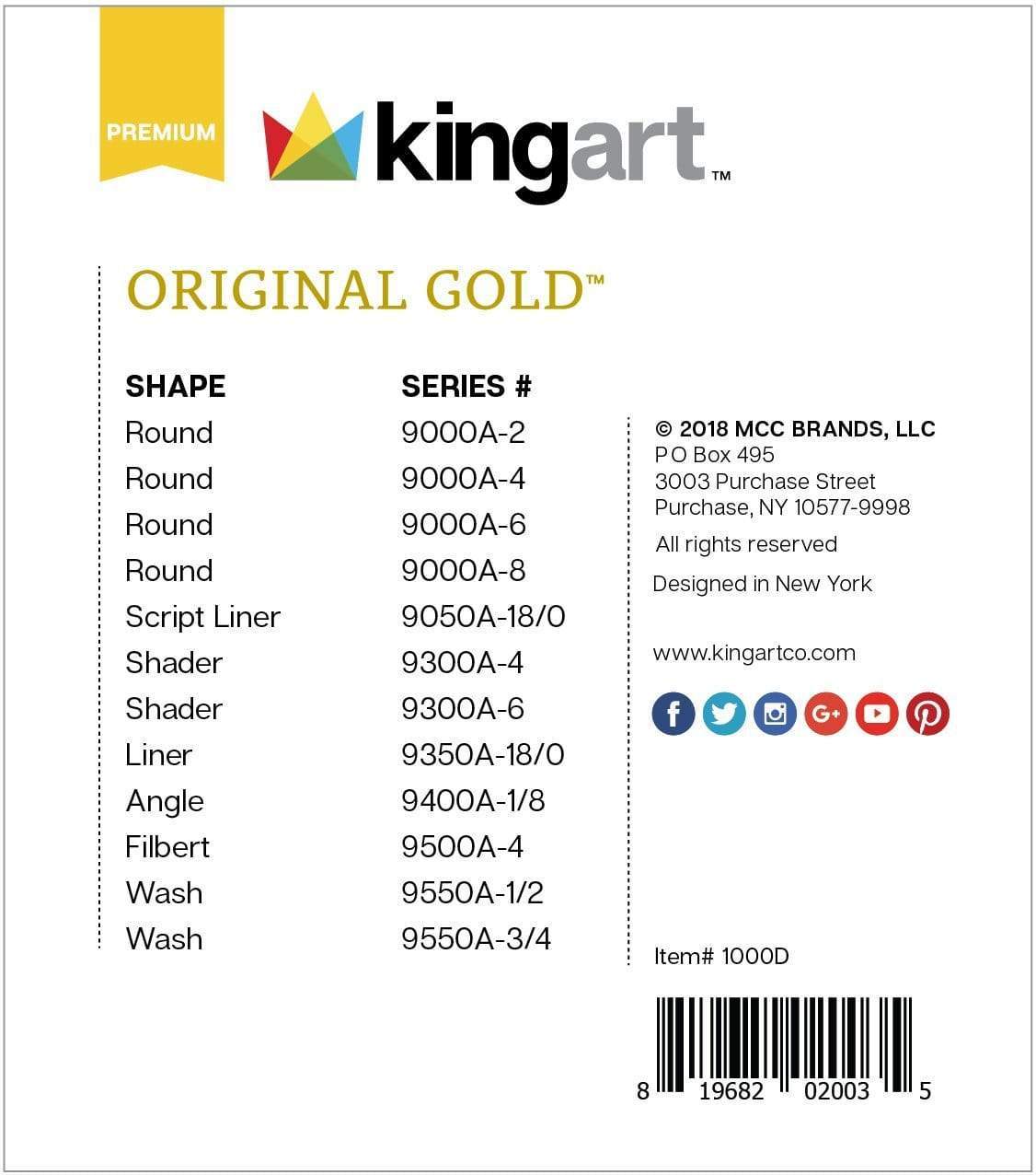 Original Gold® Brushes 12 pc