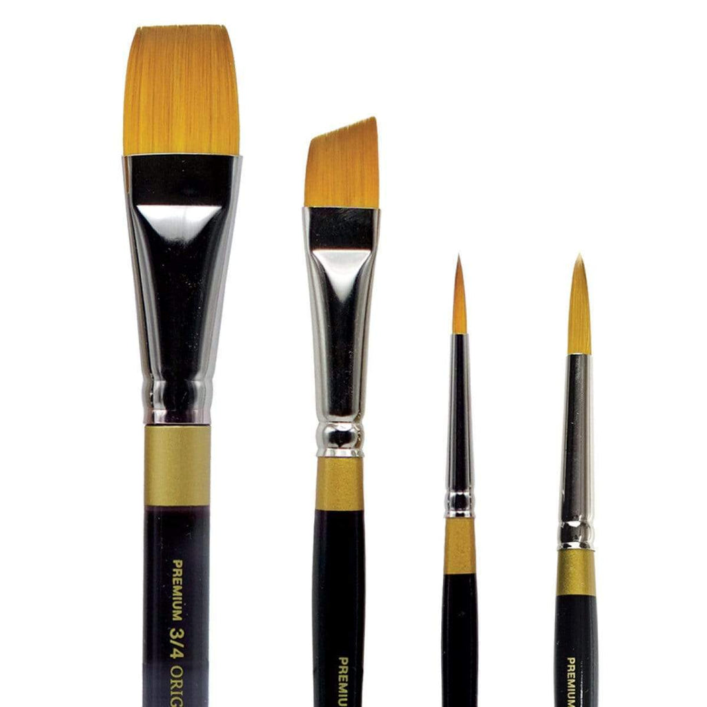 Original Gold® Golden Taklon Brush Set 4 pc