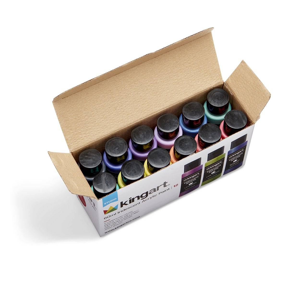 Acrylic Paint - 12 Iridescent Colors 60ml