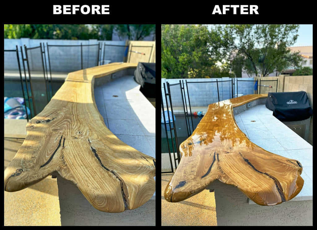 Bar Top and Table Top Clear Epoxy Resin 4 Gallons