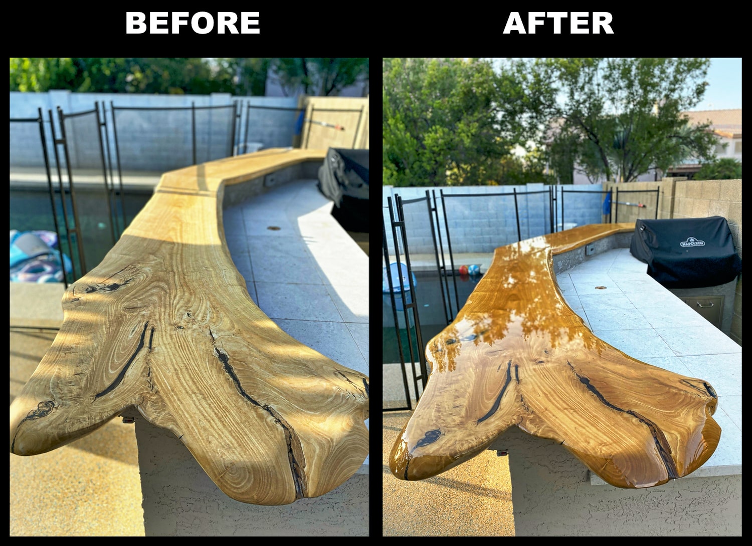 Bar Top and Table Top Clear Epoxy Resin 2 Quarts