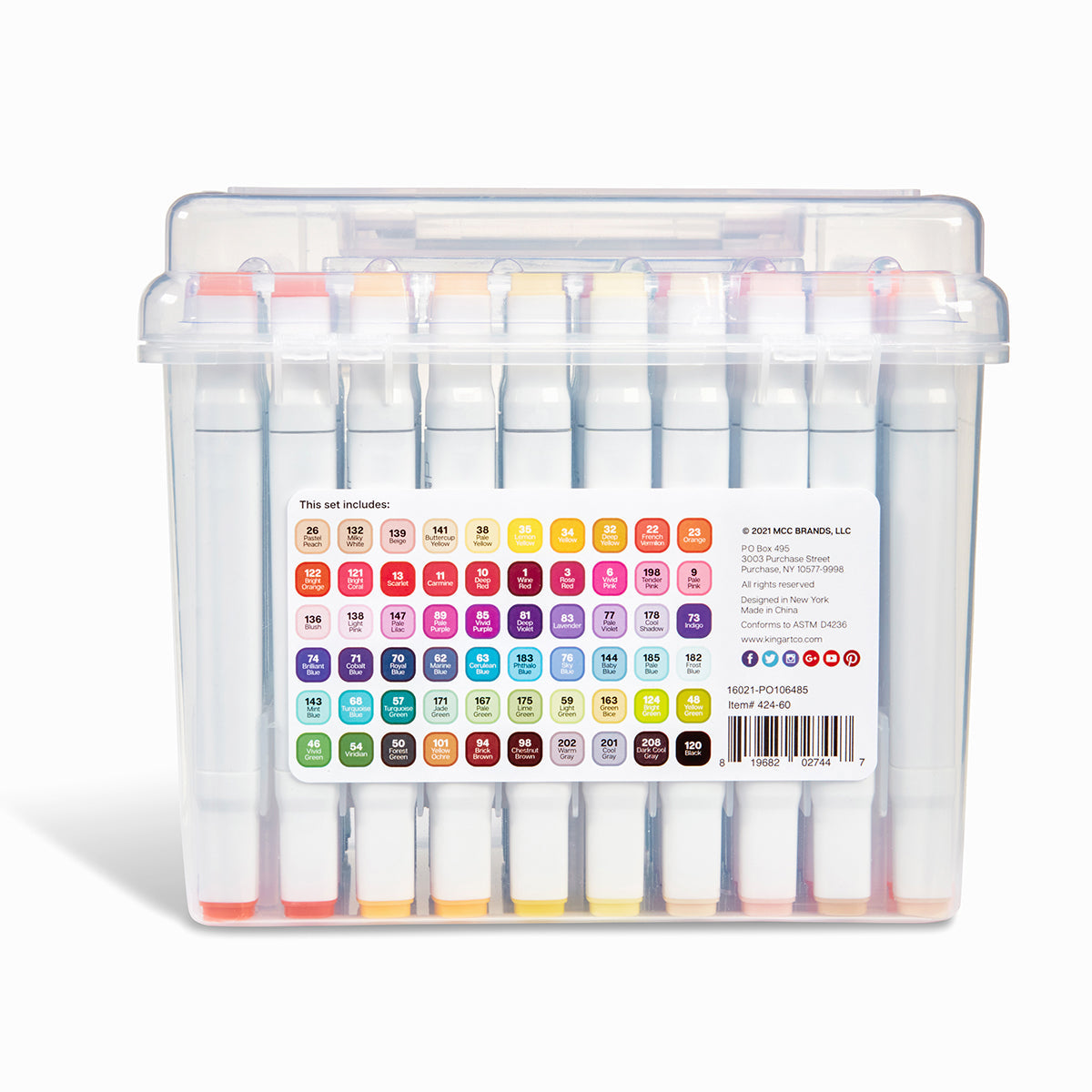PRO Double-Ended Alcohol Markers - 60 Colors