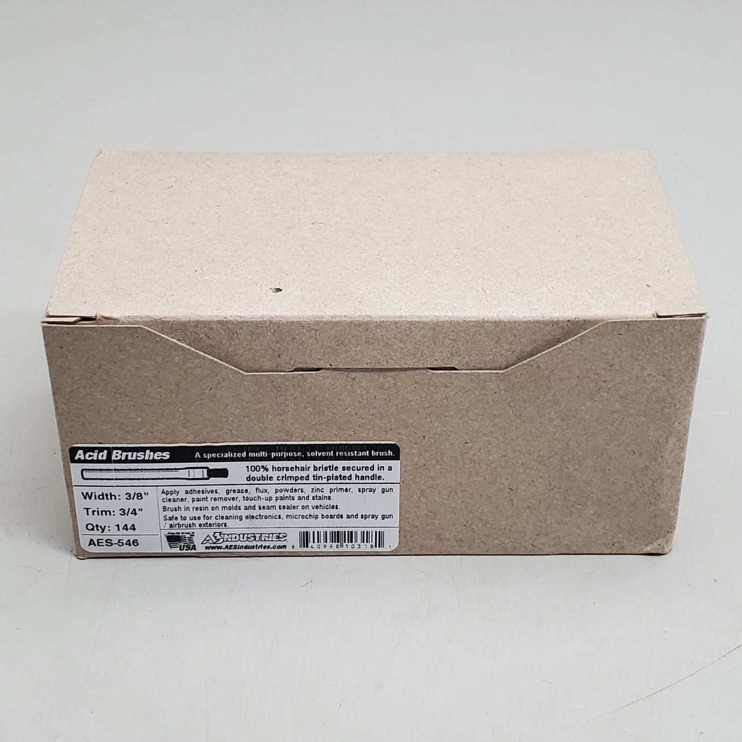 ACID (144Pack) Paint Brushes Black and Chrome